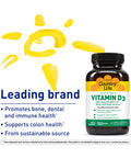 Country Life Vitamin D3 High Potency Non-Fish 10 000 Iu 200 Softgels Certified Gluten Free