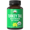 Organic Turkey Tail Capsules - Usa Grown Made With Real Turkey Tail Mushroom. Immune System Support Naturally Harvested Mushroom