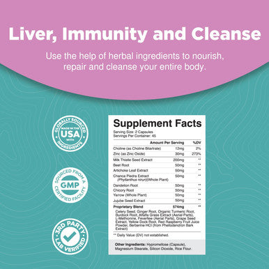 Liver Cleanse Detox & Repair Formula - Herbal Liver Support Supplement with Milk Thistle Dandelion Root Organic Turmeric and Artichoke Extract for Liver Health - Silymarin Milk Thistle Detox Capsules