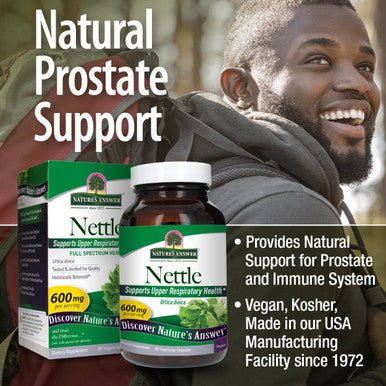 Nature'S Answer Nettle Leaf Vegan Capsules 90 Count | Prostate Support | Natural Energy | Immune Support | Daily Supplement