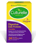 Culturelle Digestive Health Daily Probiotic Chewables Probiotic For Men and Women Most Clinically Studied Probiotic Strain 10 Billion CFUs 24 Count