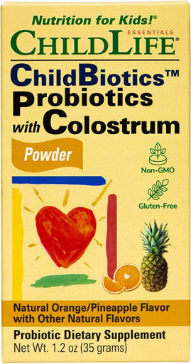 CHILDLIFE ESSENTIALS Colostrum with Probiotics for Infants, Babys, Kids, Toddlers, Children, and Teens 50 Grams Powder