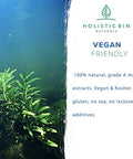 Holistic Bin Marine Phytoplankton Powder ly Grown in Nordic Seawater | Vegan Omega 3 Supplement | Rich in Amino s, Chlorophyll, Vitamins, & Trace Minerals (50g)