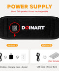 Doinart Red Light Therapy Belt For Neck Portable Near Infrared Light Therapy For Face And Neck Chin Firming - Red Light Therapy Device Wearable Belt Neck Wrist Wrap Hand Unisex