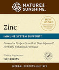 Nature'S Sunshine Zinc 25Mg, 150 Tablets Helps Strengthen The Immune System By Providing 167% Of The Daily Value Of Zinc