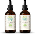 Holy Basil B120 (2pcs) Alcohol-Free Herbal Extract Tincture, Concentrated Liquid Drops Natural Holy Basil (Ocimum Tenuiflorum) Dried Herb (2x4 fl oz)