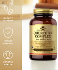 Solgar Quercetin Complex With Ester C Plus 50 Vegetable Capsules Immune Health Support Gentle On The Stomach Vitamin C Non Gmo Vegan Gluten Free Kosher 25 Servings