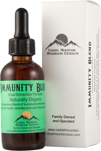Immunity Blend Extract Organic Mushrooms to Support Immune Health and Promote Energy Daily Immune Support with Turkey Tail Reishi Maitake Lions Mane Naturally Vegan 2 OZ 60 Servings