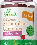 Carlyle Kids B Complex Gummies | 90 Count | Peach Raspberry Flavor | Non-GMO Gluten & Vegan Supplement | Lil' Sprouts