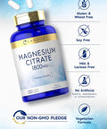 Carlyle Magnesium Citrate | 1800mg | 120 Coated Caplets | Vegetarian Non-GMO and Gluten Supplement