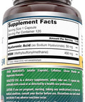 Amazing Formulas Hyaluronic Acid & Msm Supplement | 500 Mg | 120 Capsules | Non-Gmo | Gluten Free | (Pack Of 2)