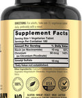 Vanadyl Sulfate 10Mg 180 Tablet Capsules With Chromium Picolinate Vegetarian Non-Gmo Gluten Free Supplement By Carlyle