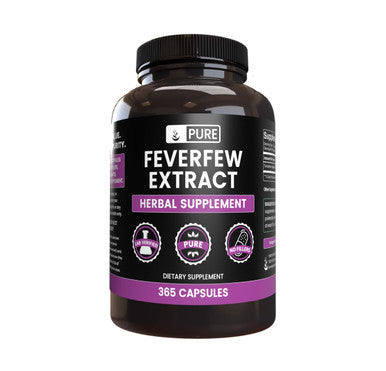 PURE ORIGINAL INGREDIENTS Feverfew Extract (365 Capsules) No Magnesium Or Rice Fillers, Always Pure, Lab Verified