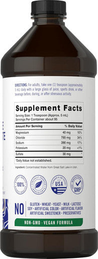 Carlyle Electrolyte Concentrate | 16 fl oz | Full Spectrum | Ionic Electrolyte Liquid | Non-GMO and Gluten Formula | by Vital Trace