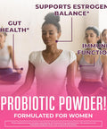 Maryruth Organics 3-in-1 Menopause Probiotics for Women | Clinically Tested | Menopause Supplement for Women | Hormonal Support & Estrogen Supplement for Women| 60 Billion CFU | Allergen | 0.5 oz