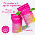 Pink Stork Organic Peppermint Sweets for Morning Sickness and Motion Sickness Support Added Vitamin B6 1st Trimester Pregnancy Must Haves - 30 Wrapped Peppermint Candies