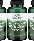 Swanson Lecithin Kelp B-6 & Cider Vinegar 240 Tabs (3 Pack)