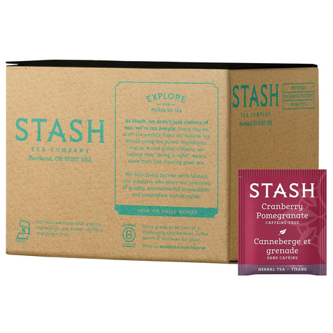 Stash Tea Peppermint Herbal Tea, Box of 100 Tea Bags | Cooling, brisk peppermint flavor with refreshing herbal notes, Non-GMO Project Verified and foil-sealed freshness