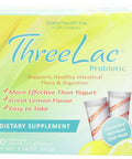 Threelac Probiotic Dietary Supplement, Natural Lemon Flavor, Includes 60 .053-Ounce Packets