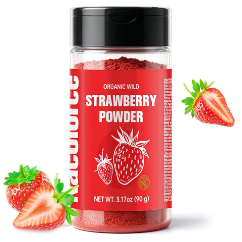 Nacolorce 100% Organic Freeze-Dried Strawberry Powder, 3.17Oz