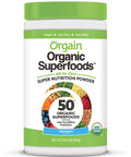 Orgain Organic Plant Based Protein Powder Natural Unsweetened Vegan Low Net Carbs 1.59 Pound Organic Green Superfoods Powder Original Antioxidants 1 Billion Probiotics 0.62 Pound