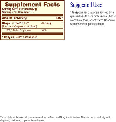 HealthForce SuperFoods Integrity Extracts Chaga - 150 Grams - Organic Mushroom Powder - Antioxidant Benefits for Skin, Hair & Nail Health - Boosts Immune System - Vegan, Gluten Free - 75 Servings