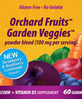 Nature's Way Premium Calcium + D3 Gummy + Orchard Fruits/Garden Veggies Blend, 60 Cherry & Strawberry Gummies