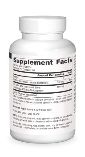 Source s Broccoli Sprouts Extract 250 mg Sulforaphane - 120 Tablets