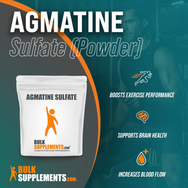 BulkSupplements Agmatine Sulfate Powder - Supplement for Nitric Oxide Production - Unflavored, - 1000mg , 250 Servings (250 Grams - 8.8 oz)
