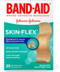 Band-Aid Brand Skin-Flex Adhesive Bandages, All One Size, 25 Bandages Per Box (6 Boxes)