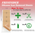 Silicone Scar Sheets - 5.9"X2.4" Extra-Large For Enhanced Coverage, Pack Of 8 - Comfortable, Effective For Acne, Post-Surgery Scars, Hypertrophic, Keloid, Tummy Tucks