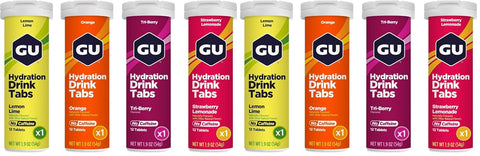 GU Energy Hydration Electrolyte Drink Tablets, Enhanced Endurance Sports Drink for Running, Cycling, Triathlon, 4-Count (48 Servings), Assorted Flavors