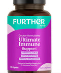 Further Food Ultimate Immune Support Vitamin C, D, E And Zinc + Natural Immunity Booster Multivitamin Herbal Supplement Elderberry & Echinacea, Daily Immune Defense & Antioxidant Support.