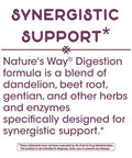 Nature'S Way Premium Blend Digestion With Enzymes Synergistic Support* 5-Herb Blend Vegetarian 100 Capsules