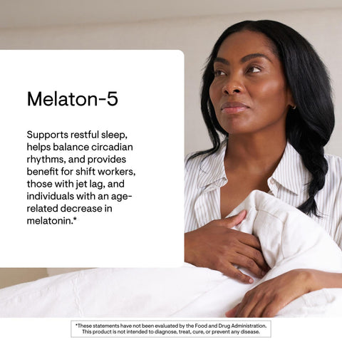 Thorne - Melaton-5-5 Mg Melatonin Supplement - Supports Normal Circadian Rhythms Restful Sleep & Relaxation - Third-Party Certified - Gluten Dairy & Soy-Free 60 Capsules