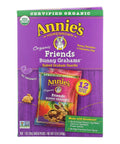 Annie's Organic Friends Bunny Grahams, Chocolate Chip, Chocolate, and Honey Baked Graham Snacks, 11.25 oz