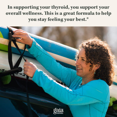 Gaia Herbs Thyroid Support - Made with Ashwagan, Kelp, Brown Seaweed, and Schisandra to Support Healthy Metabolic Balance and Overall Well-Being - 60 Vegan Liquid Phyto-Capsules (20-Day Supply)