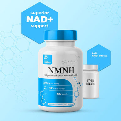 Nmnh: Dihydronicotinamide Mononucleotide (120 Capsules) Nad+ Support Nr Nad Supplement