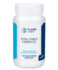 Klaire Labs Vital-Zymes Complete Digestive Enzymes - Helps Aid Digestion and Breakdown Proteins, Peptides, Carbs, Sugars, Fats & Fibers - 20 Active Enzymes (DPP-IV Activity) (120 Count)