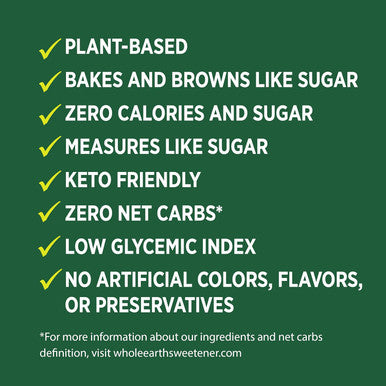 Whole Earth Sweetener Co. Allulose Baking Blend Granulated Plant-Based Sugar Tive 12 Ounces 0.75 Pound (Pack Of 1)