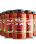 Sonoma Gourmet Cioppino Cooking Sauce | Made with The Finest Ingredients | No Sugar Added | Flavor is Our Secret Sauce - 32 Ounce Jars (Pack of 2)