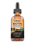 MAX Absorption Biotin Liquid Drops 10000mcg of Biotin Per Serving 60 Serving No Artificial Preservatives, Vegan Friendly Supports Healthy Hair Growth Strong Nails and Glowing Skin Made in USA 30 Ml