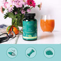 50 Plus Complex Vegavero | NO Additives | 120 Capsules | Natural Combination | with Black Garlic, Cinnamon & Ginkgo Biloba Extracts | Vegan | Added Vitamin B12, Vitamin D, Calcium & Magnesium