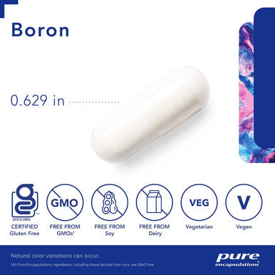 Pure Encapsulations Boron (Glycinate) Supplement For Hormone Balance, Bone Strength And Health, Connective Tissue, And Nutrient Metabolism 60 Capsules