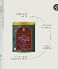 Luxmi Estates Bombay Cutting Chai | 100 gm | Signature India Collection | Assam CTC | Black Tea Collection | Strong Organic Tea | Lemongrass Tea Ginger Cardamom