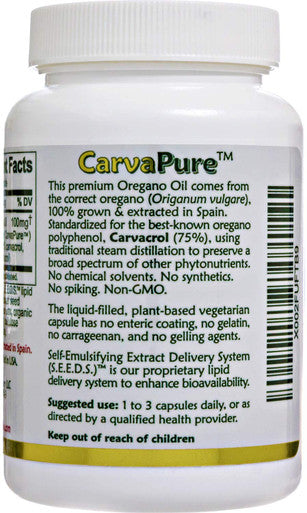 Island Nutrition , Oregano Oil Capsules, Organic Ingredients - Super-Strength, Grown In Spain, 90-Ct Liquid-Filled - Organic Oil Of Oregano Capsules With Enhanced Delivery (Aceite De Oregano)