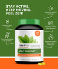 Zenwise Joint Support Supplement 1500mg Glucosamine 1200mg Chondroitin 1000 MG MSM Hyaluronic Acid for Advanced Relief Mobility Supplement for Pain Aches Soreness Inflammation 180 Tablets