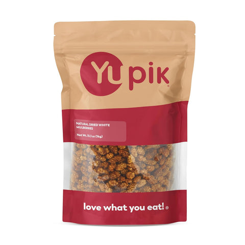 Yupik Natural Dried White Mulberries, 2.2 lb (35.2 oz), Gluten-free, Vegan, No Added Sugar, Oil-Free, Healthy Snacks, Ideal for Baking & Topping