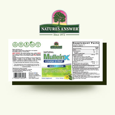 Nature'S Answer Mullein-X Multi System Cough Syrup 4 Ounce | Soothes Coughs & Clears Mucus | Respiratory Support | Non GMO Gluten