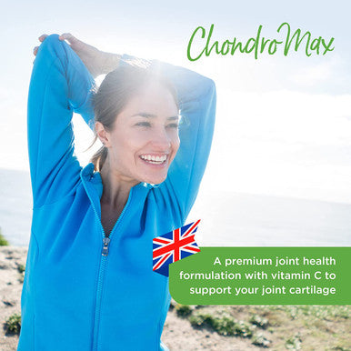 Healthspan High Strength Glucosamine & Chondroitin (2 Months' Supply) | Joint Health | 500mg Optiflex Glucosamine HCI & 400mg Chondroitin Sulphate | Vitamin C for Joint Cartilage | Shellfish Free